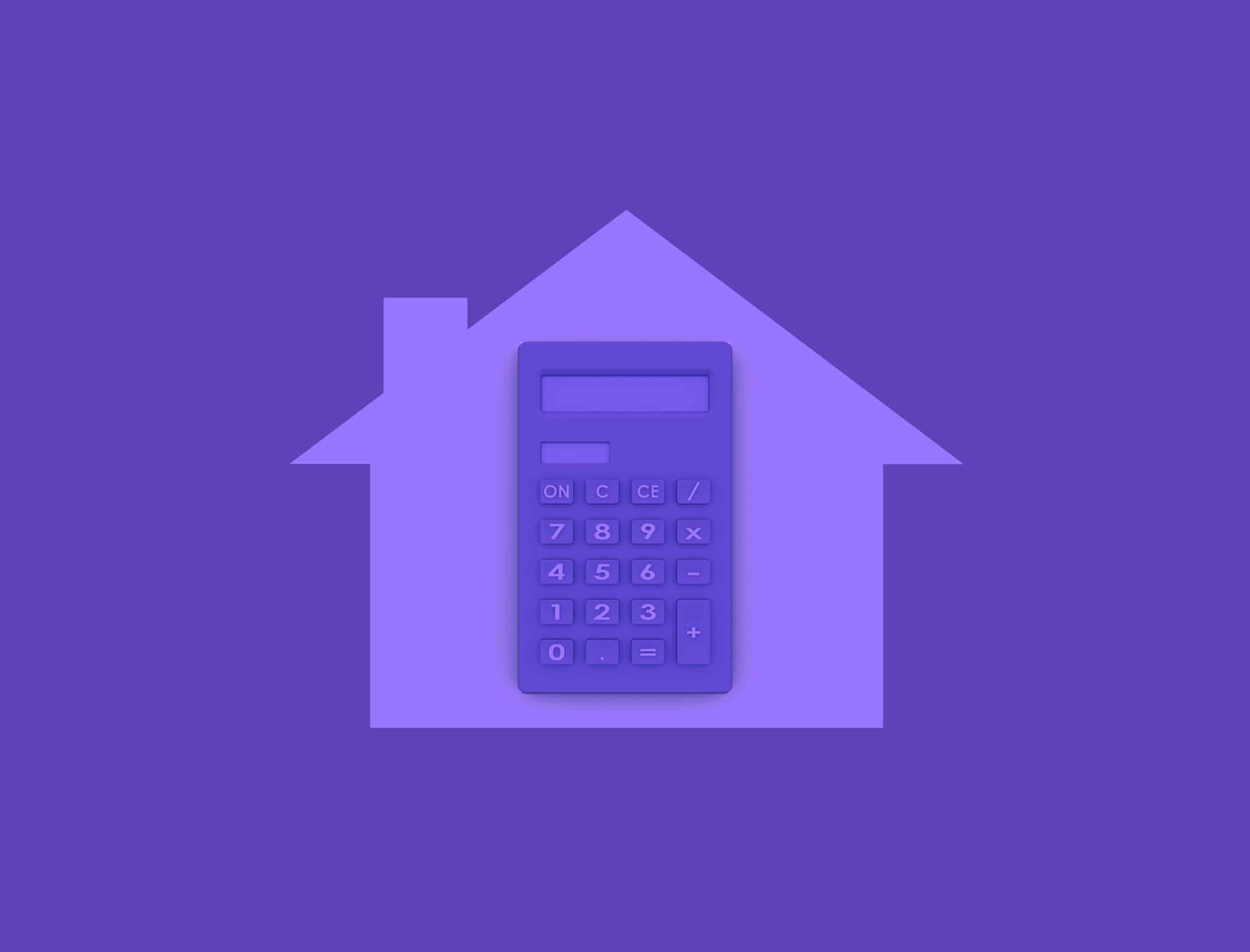 Photo of a calculator in a home icon