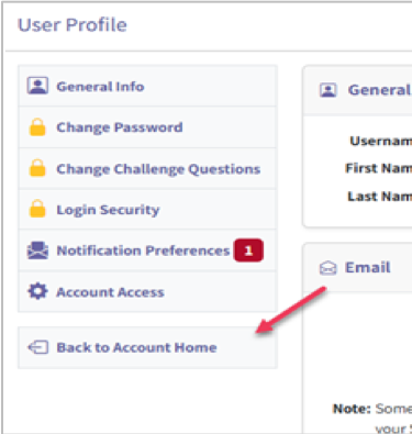 Loan Solution Center account home