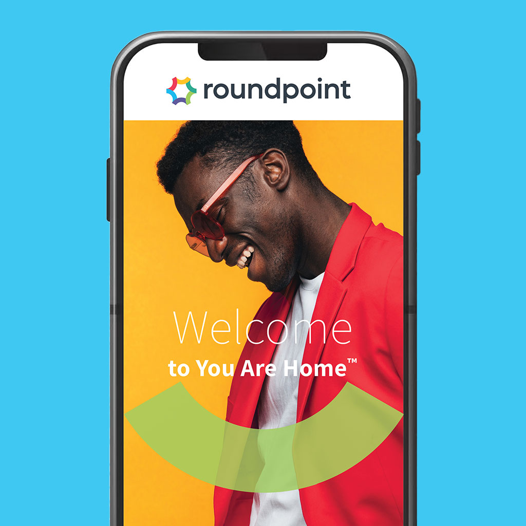 Graphic of the Roundpoint You Are Home app.